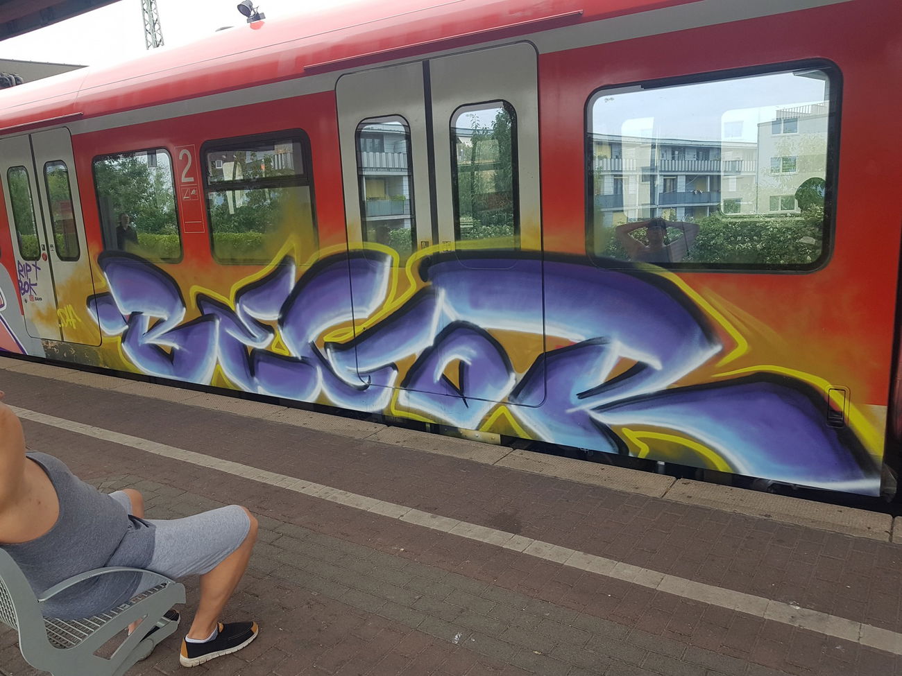 Graffiti Train in Köln - Photo by bocat - BEGOR (2018)