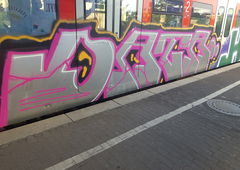 Graffiti Train in Köln - Photo by bocat - DATA (2018)