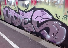 Graffiti Train in Köln - Photo by bocat - ODES (2017)