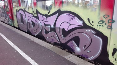 Graffiti Train in Köln - Photo by bocat - ODES (2017)