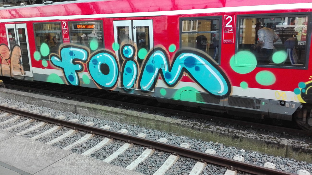 Graffiti Train in Köln - Photo by bocat - Foim (2017)