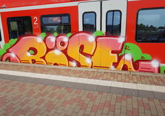 Graffiti Train in Köln - Photo by bocat - BÖSE, by, WEISE (2018)