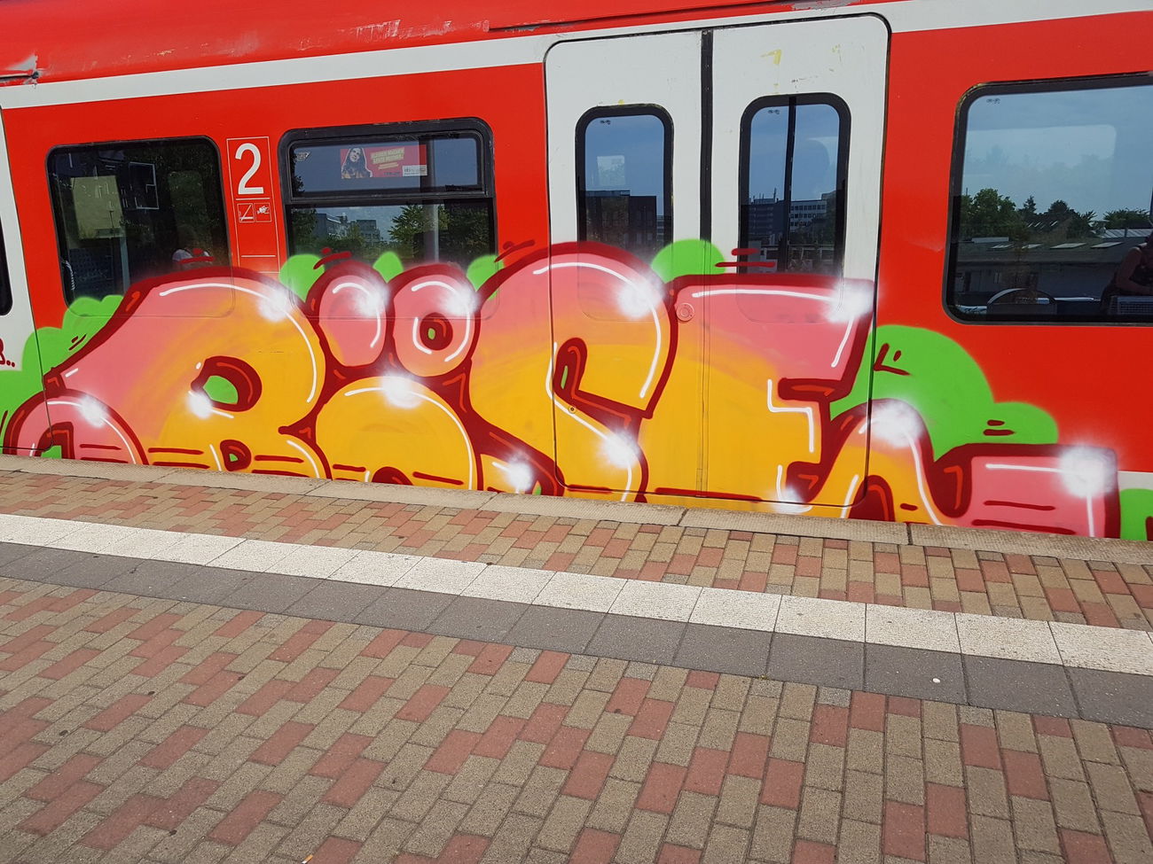 Graffiti Train in Köln - Photo by bocat - BÖSE, by, WEISE (2018)
