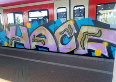 Graffiti Train in Köln - Photo by bocat - HACF (2018)