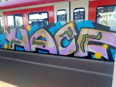 Graffiti Train in Köln - Photo by bocat - HACF (2018)
