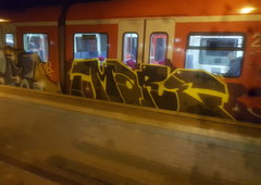 Graffiti Train in Köln - Photo by bocat - MARE (2018)