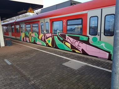 Graffiti Train in Köln - Photo by bocat - IBES (2018)