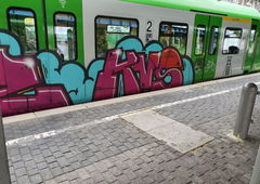 Graffiti Train in Köln - Photo by bocat - KVS (2019)