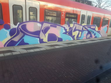 Graffiti Train in Köln - Photo by bocat - IBES (2019)
