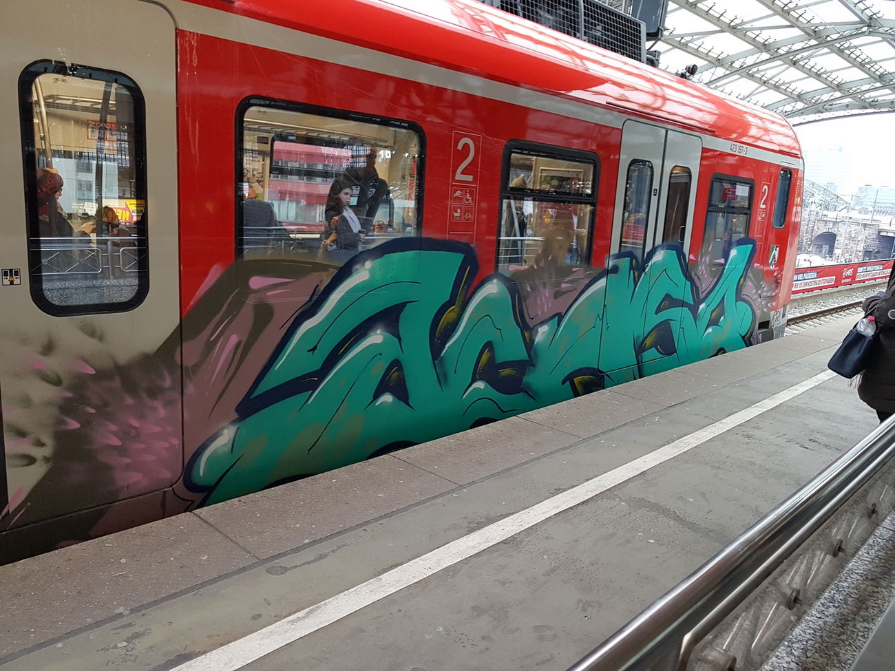 Graffiti Train in Köln - Photo by bocat - ACHSO (2018)