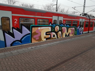 Graffiti Train in Köln - Photo by bocat - FOIM (2018)