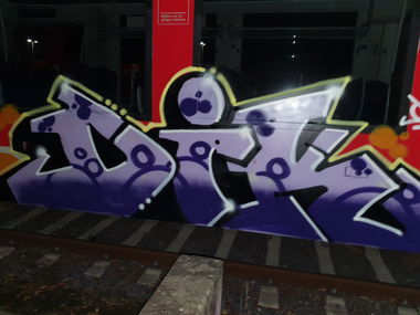 Graffiti Train in Köln - Photo by bocat - DIK (2019)