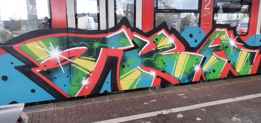 Graffiti Train in Köln - Photo by bocat - TKA (2021)