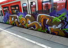 Graffiti Train in Köln - Photo by bocat - EPSC (2018)