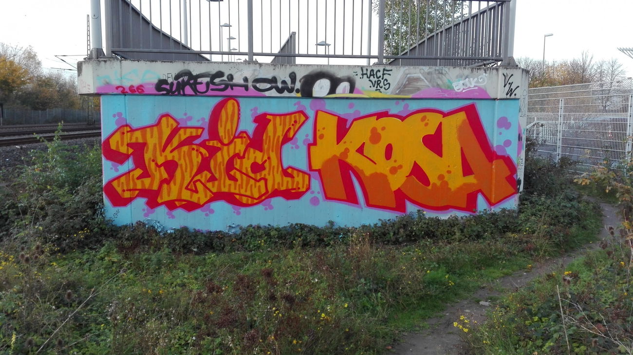 Graffiti Bombing in Köln - Photo by bocat - KID, /, KOSA (2017)