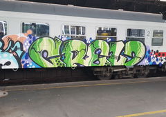 Graffiti Train in Köln - Photo by bocat - CREW (2019)
