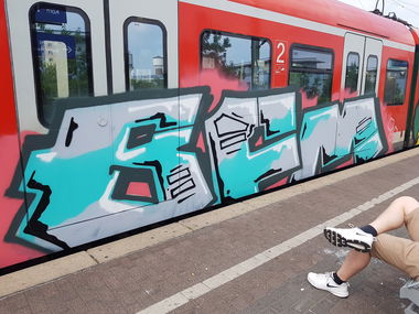Graffiti Train in Köln - Photo by bocat - BFM (2018)
