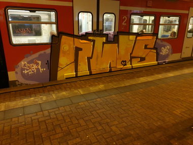 Graffiti Train in Köln - Photo by bocat - RWS (2019)