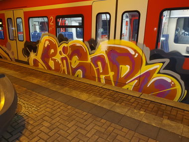 Graffiti Train in Köln - Photo by bocat - BÖSER (2020)