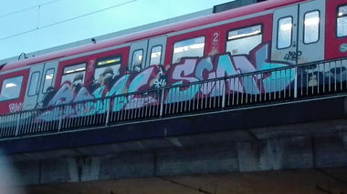 Graffiti Train in Köln - Photo by bocat - BTONE, /, SOAM (2017)
