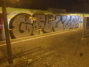 Graffiti Train in Köln - Photo by bocat - GFKZAK (2018)