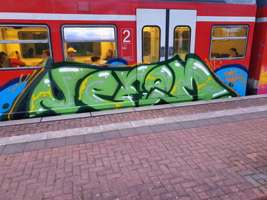 Graffiti Train in Köln - Photo by bocat - vENOM (2019)