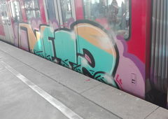 Graffiti Train in Köln - Photo by bocat - NETZ (2017)
