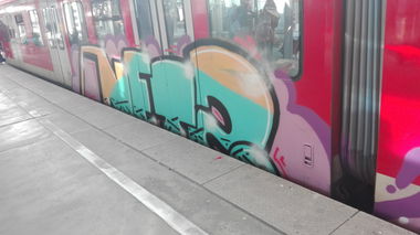 Graffiti Train in Köln - Photo by bocat - NETZ (2017)
