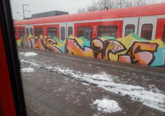 Graffiti Train in Köln - Photo by bocat - OH, S, / (2018)