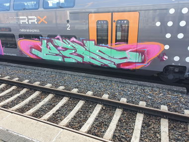 Graffiti Train in Köln - Photo by bocat - ECHO (2020)