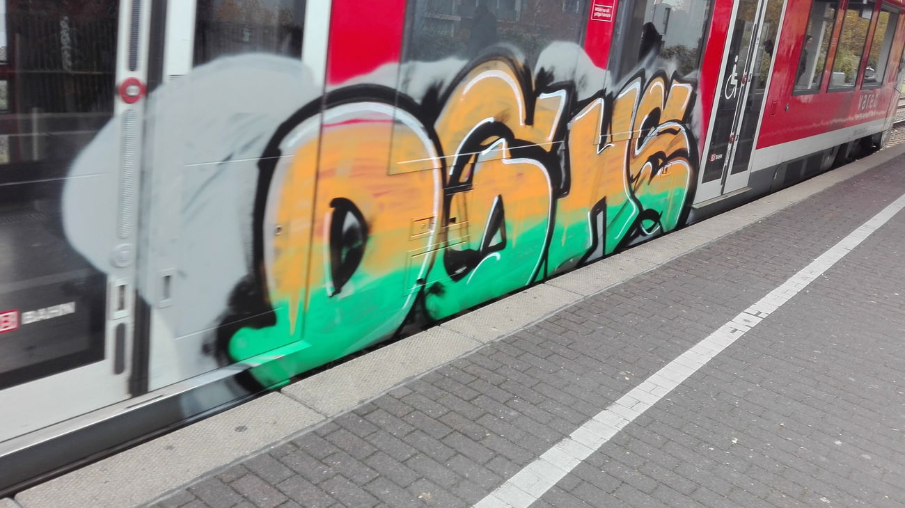 Graffiti Train in Köln - Photo by bocat - DSHG (2017)