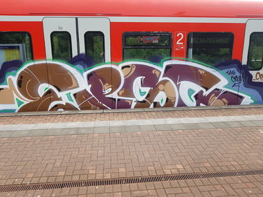 Graffiti Train in Köln - Photo by bocat - EPSC (2018)