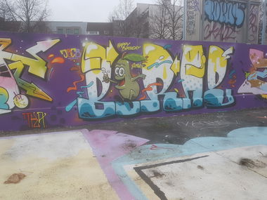 Graffiti Wall in Köln - Photo by bocat - BIRNE (2018)