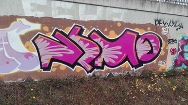 Graffiti Bombing in Köln - Photo by bocat - NEMO (2017)