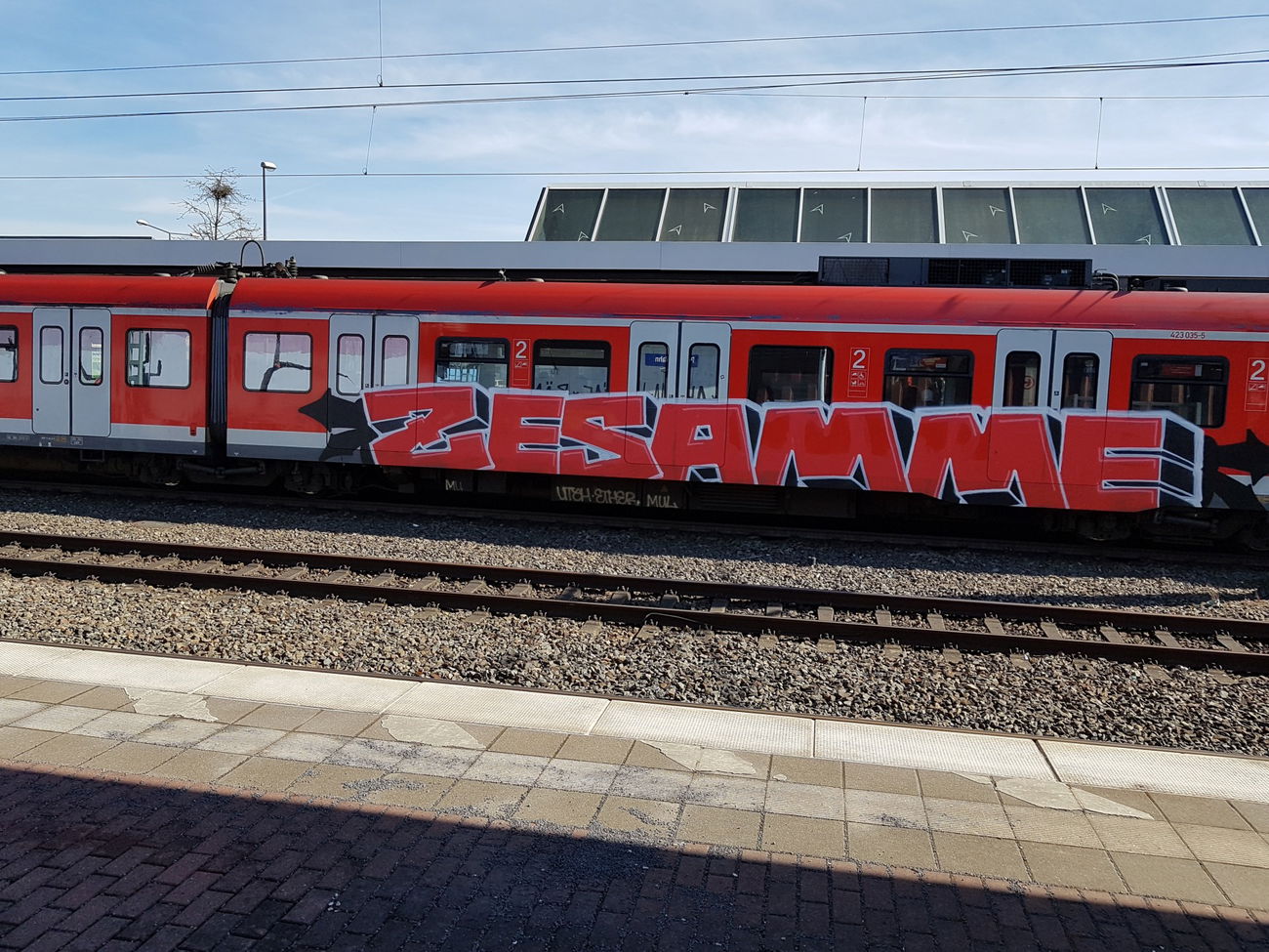 Graffiti Train in Köln - Photo by bocat - ZESAMME (2018)