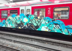 Graffiti Train in Köln - Photo by bocat - MASK (2017)