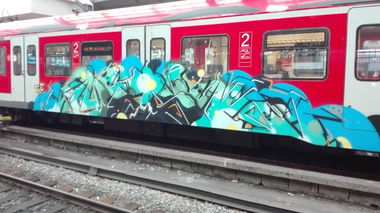 Graffiti Train in Köln - Photo by bocat - MASK (2017)
