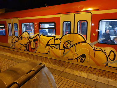 Graffiti Train in Köln - Photo by bocat - PULS (2019)