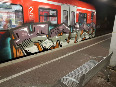 Graffiti Train in Köln - Photo by bocat - KRICE (2018)