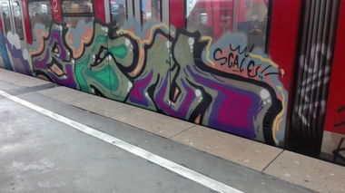 Graffiti Train in Köln - Photo by bocat - BFM (2017)