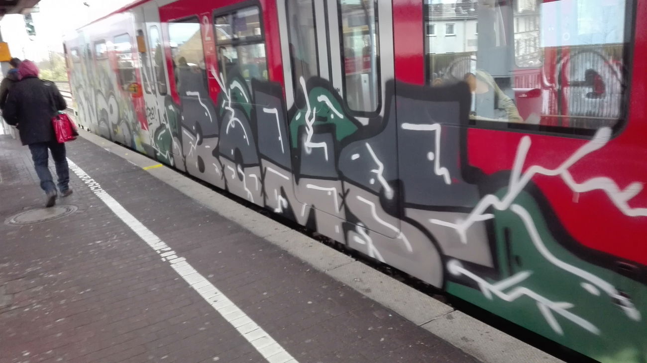 Graffiti Train in Köln - Photo by bocat - BOMS (2017)