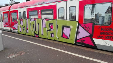 Graffiti Train in Köln - Photo by bocat - YUMAD (2018)