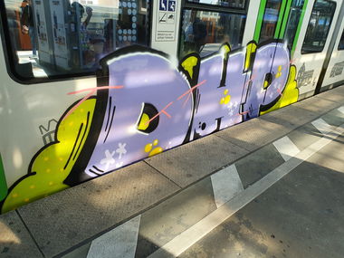 Graffiti Train in Köln - Photo by bocat - DHP (2019)