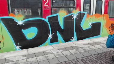 Graffiti Train in Köln - Photo by bocat - DNL (2017)