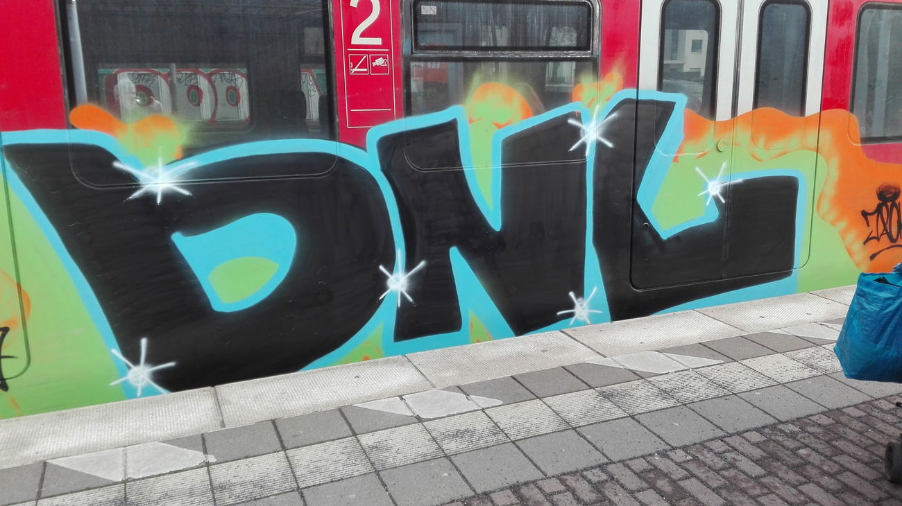 Graffiti Train in Köln - Photo by bocat - DNL (2017)