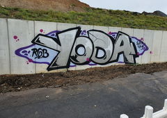 Graffiti Bombing in Köln - Photo by bocat - YODA (2018)