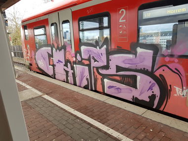Graffiti Train in Köln - Photo by bocat - CHIPS (2018)