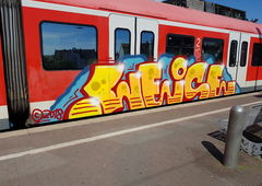 Graffiti Train in Köln - Photo by bocat - WEISE (2018)