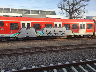Graffiti Train in Köln - Photo by bocat - OPPS (2019)