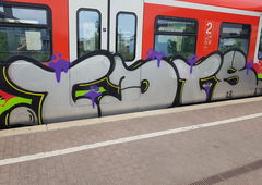 Graffiti Train in Köln - Photo by bocat - TDTS